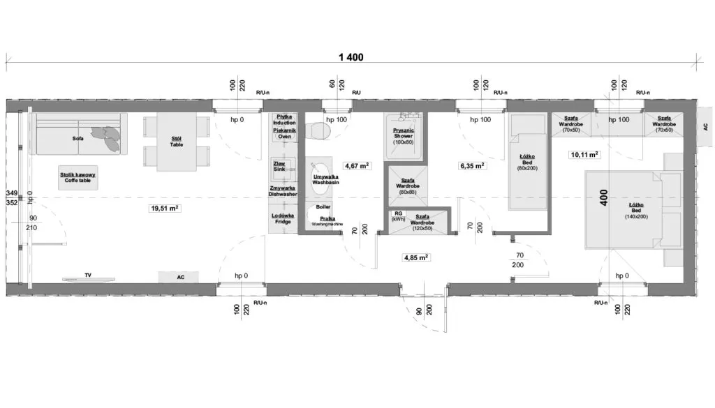 NordicEscape 56 Grundriss