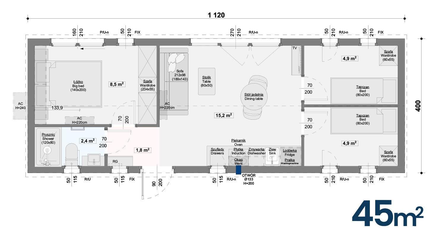 VisbySuite 45 Draufsicht