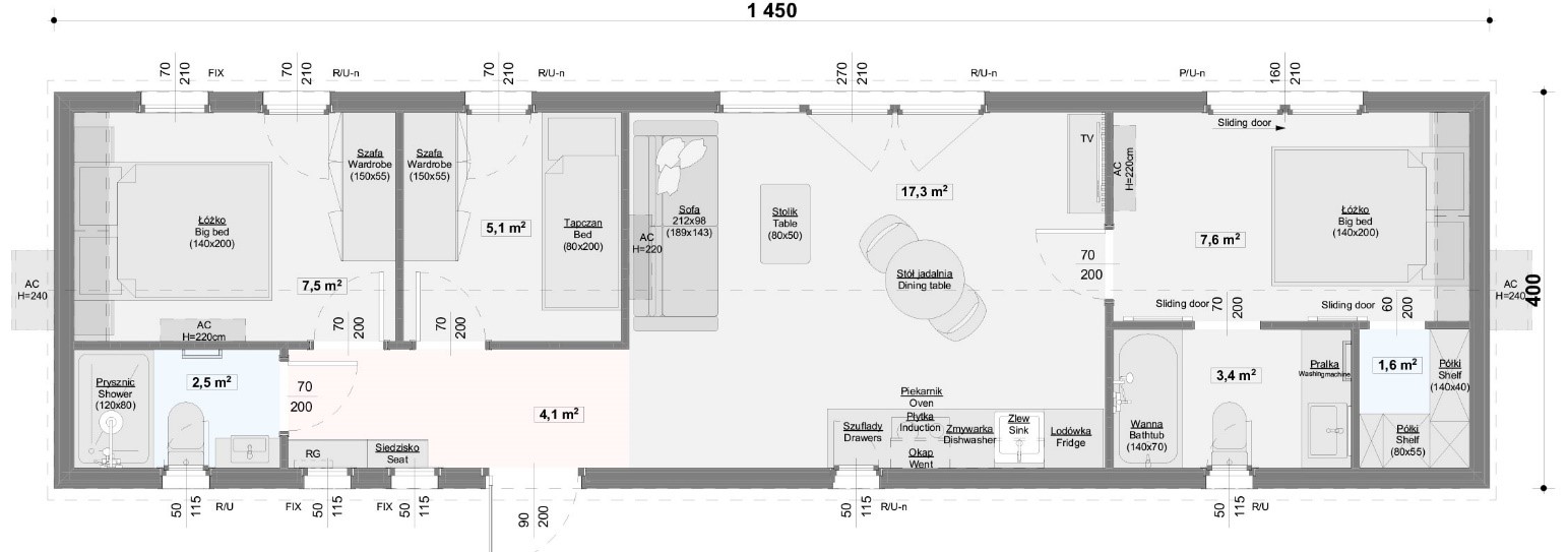 VisbySuite 58 Draufsicht